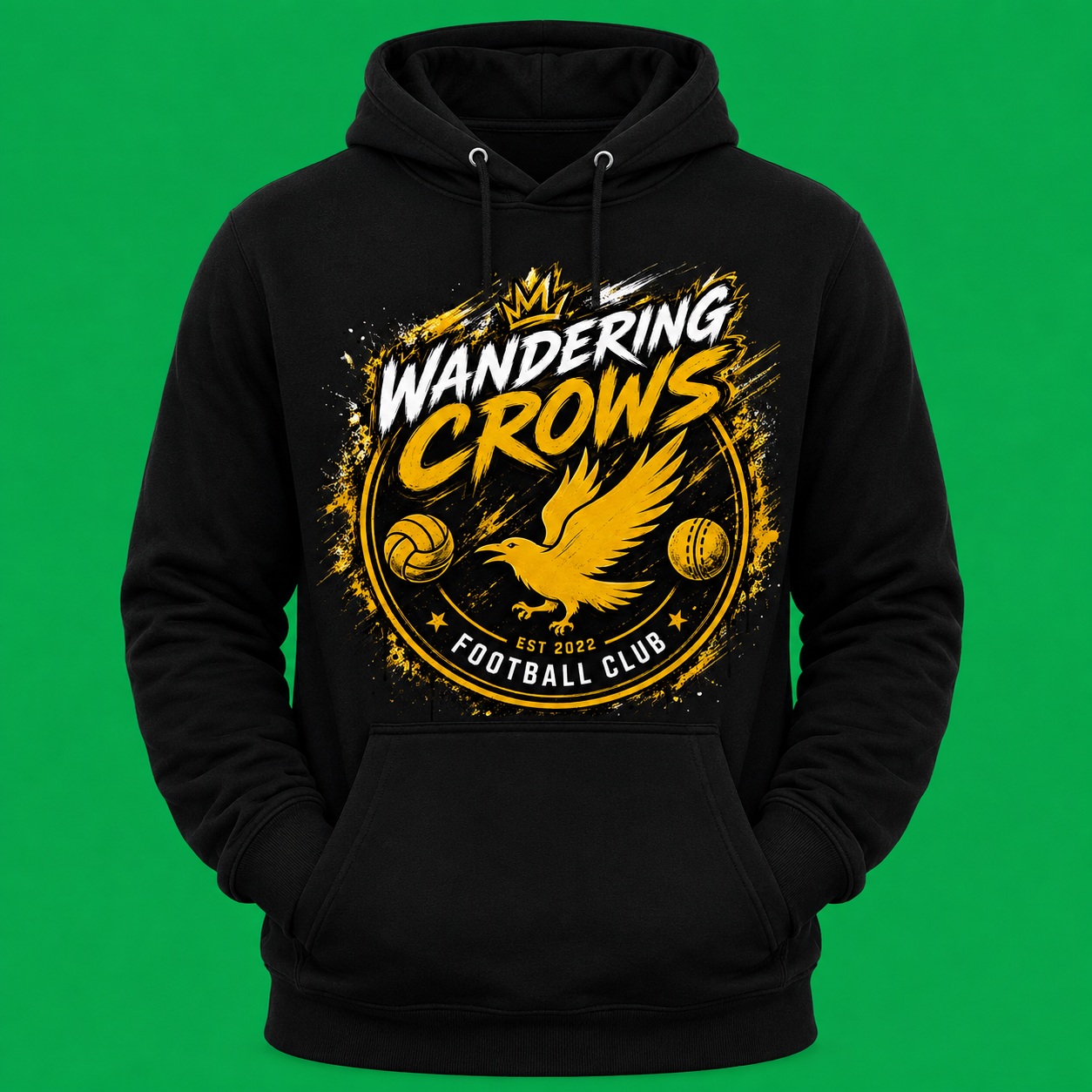 WANDERING CROWS 'CLUB BADGE' HOODIE