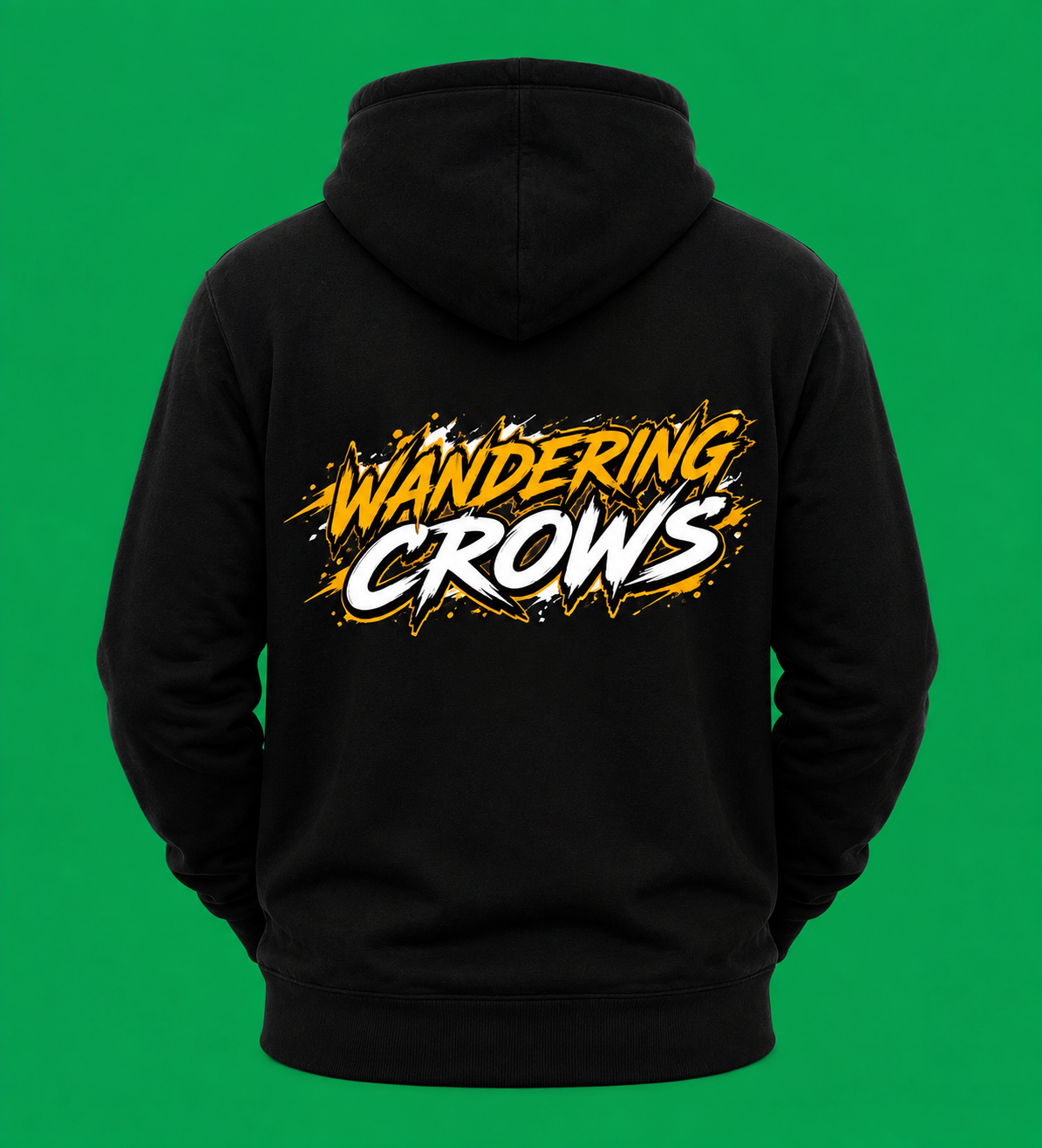 WANDERING CROWS 'SLOGAN' BACK HOODIE