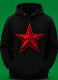 BYRON RED STAR 'STAR' HOODIE